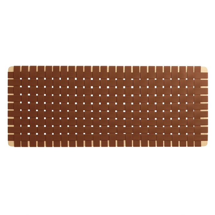 Sparta Weave Wall-Mount Vegan Leather Headboard