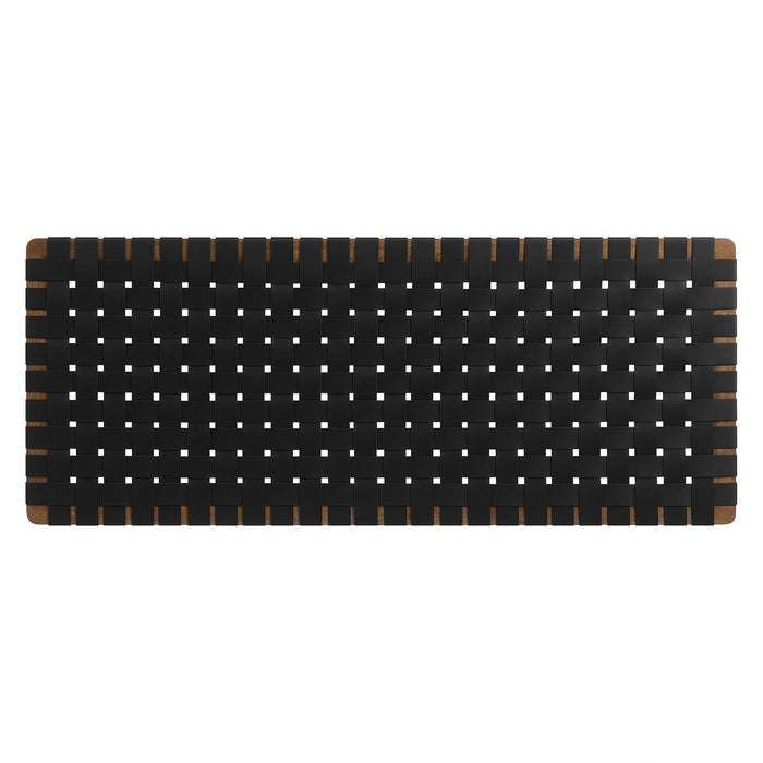 Sparta Weave Wall-Mount Vegan Leather Headboard