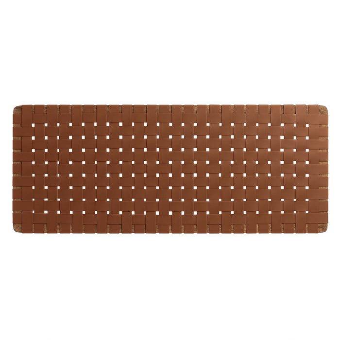 Sparta Weave Wall-Mount Vegan Leather Headboard