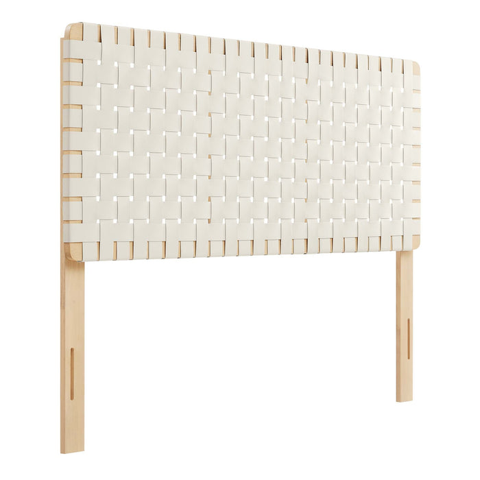 Modway Sparta Weave Vegan Leather Headboard Bedroom Furniture - View 121