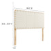 Modway Sparta Weave Vegan Leather Headboard Bedroom Furniture - View 35