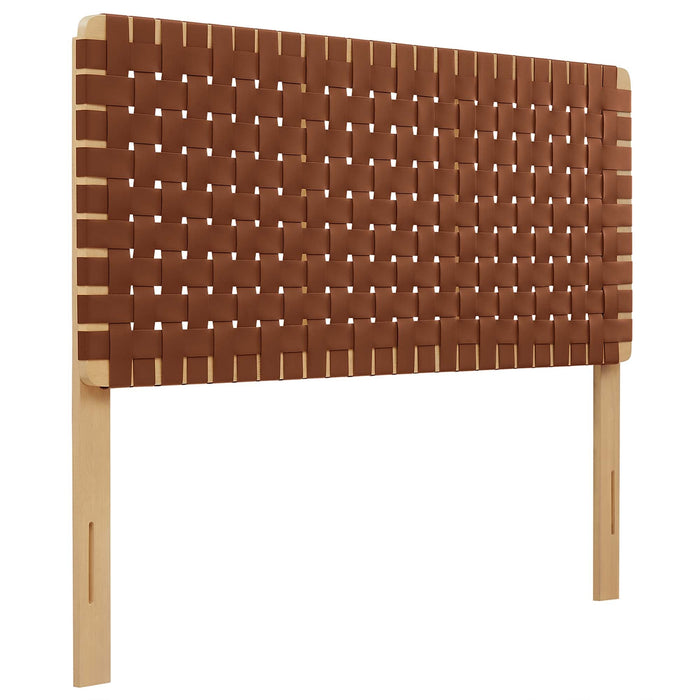 Modway Sparta Weave Vegan Leather Headboard Bedroom Furniture - View 120