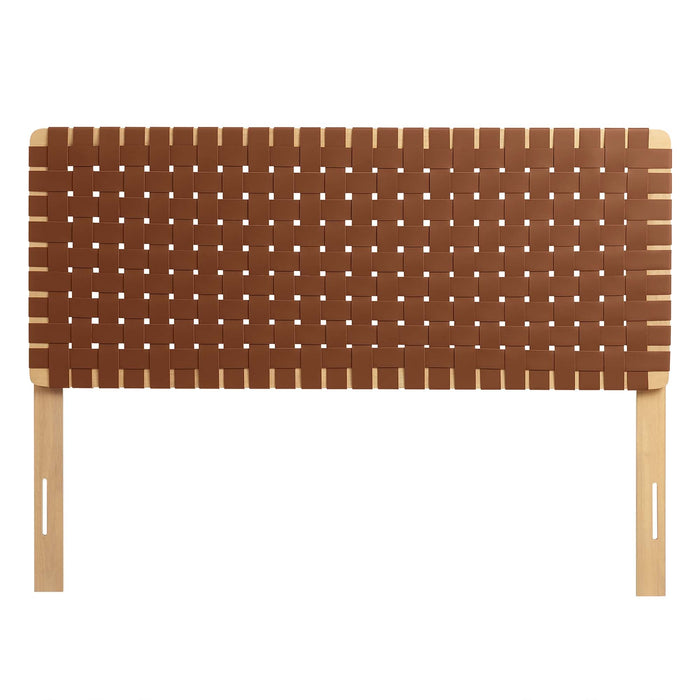 Modway Sparta Weave Vegan Leather Headboard Bedroom Furniture - View 44