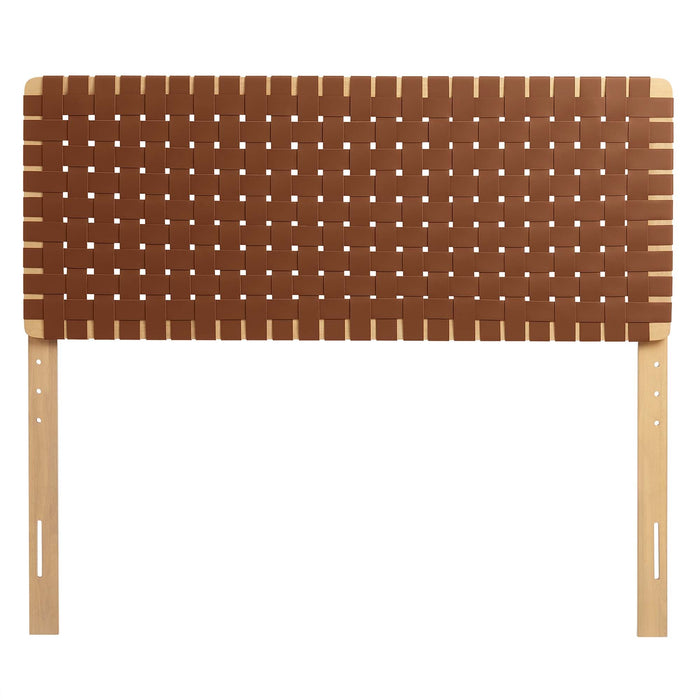 Modway Sparta Weave Vegan Leather Headboard Bedroom Furniture - View 45