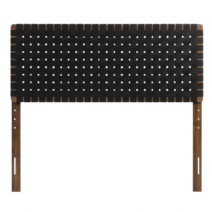 Modway Sparta Weave Vegan Leather Headboard Bedroom Furniture - View 52