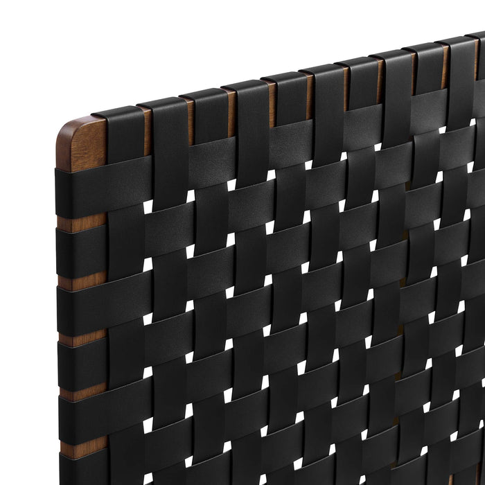 Modway Sparta Weave Vegan Leather Headboard Bedroom Furniture - View 53