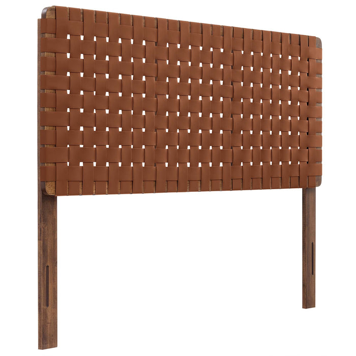 Modway Sparta Weave Vegan Leather Headboard Bedroom Furniture - View 123