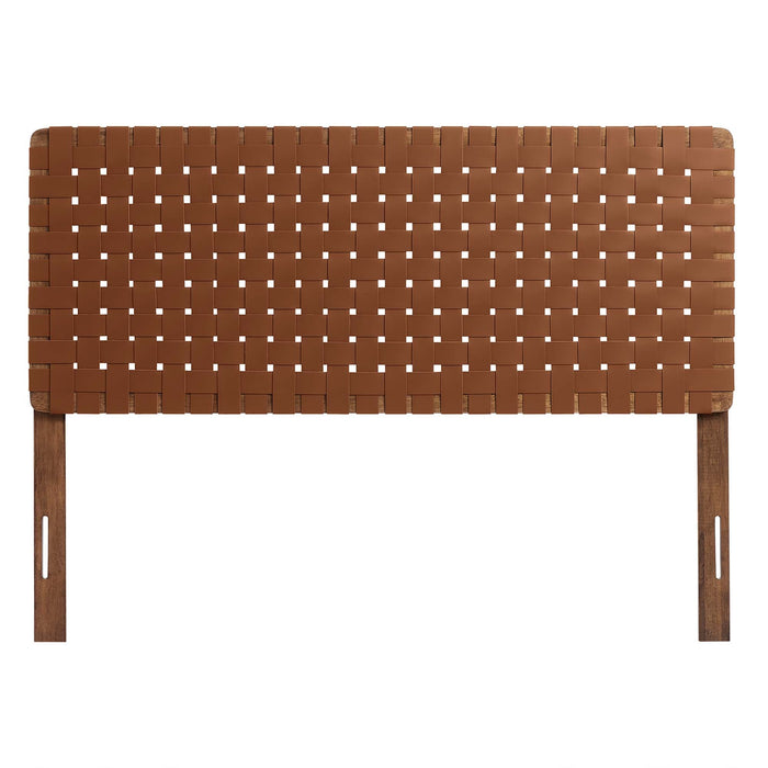 Modway Sparta Weave Vegan Leather Headboard Bedroom Furniture - View 58