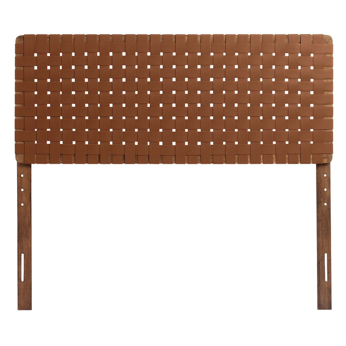 Modway Sparta Weave Vegan Leather Headboard Bedroom Furniture - View 59