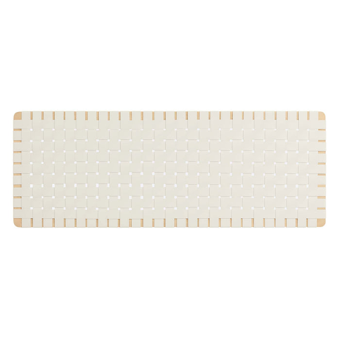 Sparta Weave Wall-Mount Vegan Leather Headboard