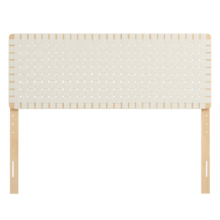 Modway Sparta Weave Vegan Leather Headboard Bedroom Furniture - View 66