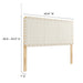Modway Sparta Weave Vegan Leather Headboard Bedroom Furniture - View 63