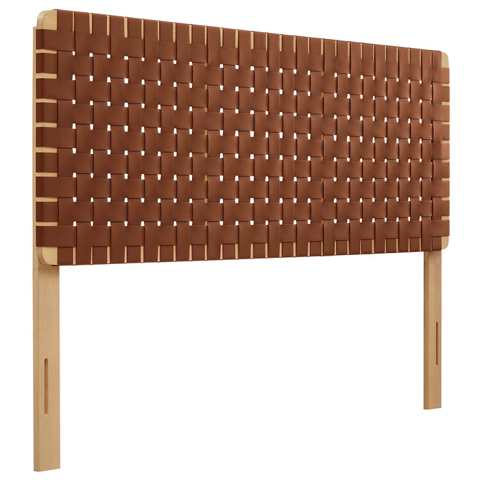 Modway Sparta Weave Vegan Leather Headboard Bedroom Furniture - View 124