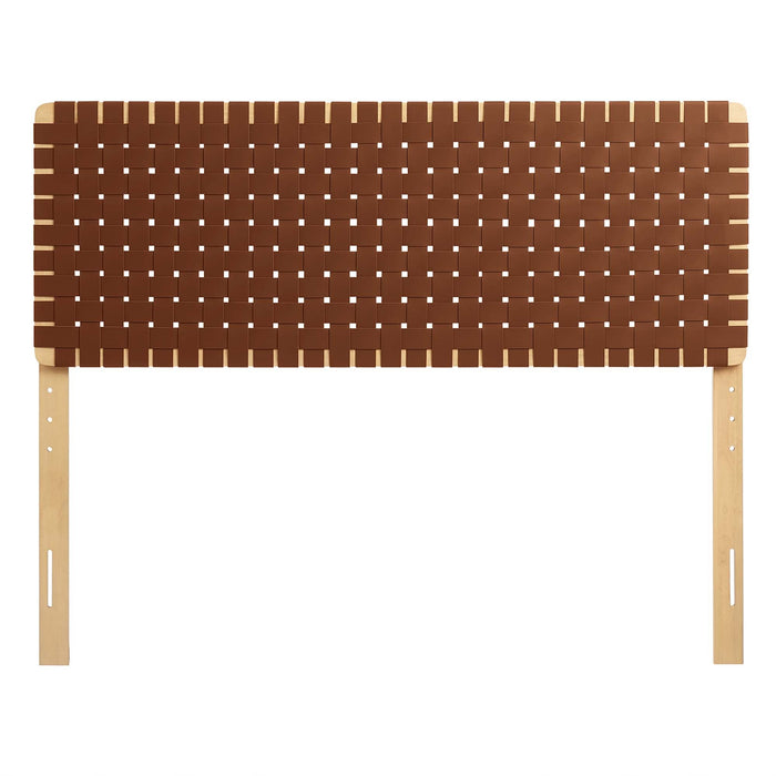 Modway Sparta Weave Vegan Leather Headboard Bedroom Furniture - View 72