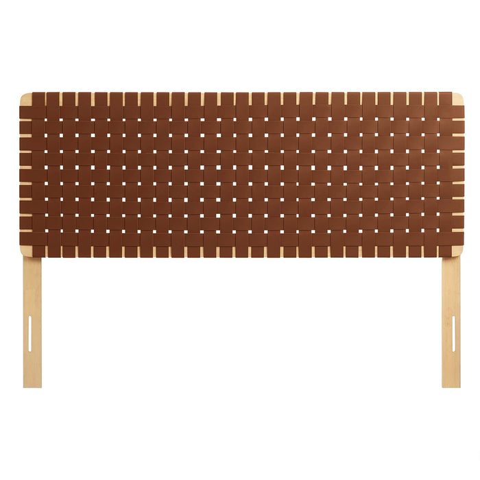 Modway Sparta Weave Vegan Leather Headboard Bedroom Furniture - View 73