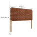 Modway Sparta Weave Vegan Leather Headboard Bedroom Furniture - View 70