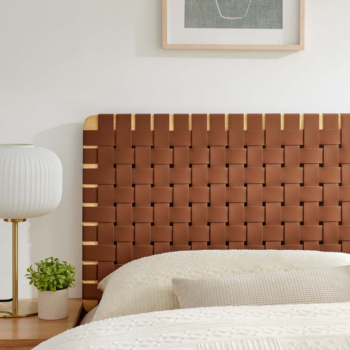 Modway Sparta Weave Vegan Leather Headboard Bedroom Furniture - View 71