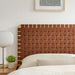 Modway Sparta Weave Vegan Leather Headboard Bedroom Furniture - View 71