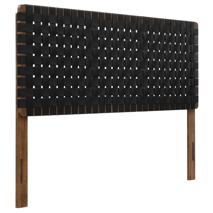 Modway Sparta Weave Vegan Leather Headboard Bedroom Furniture - View 126