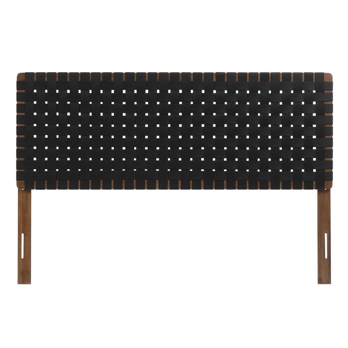 Modway Sparta Weave Vegan Leather Headboard Bedroom Furniture - View 79