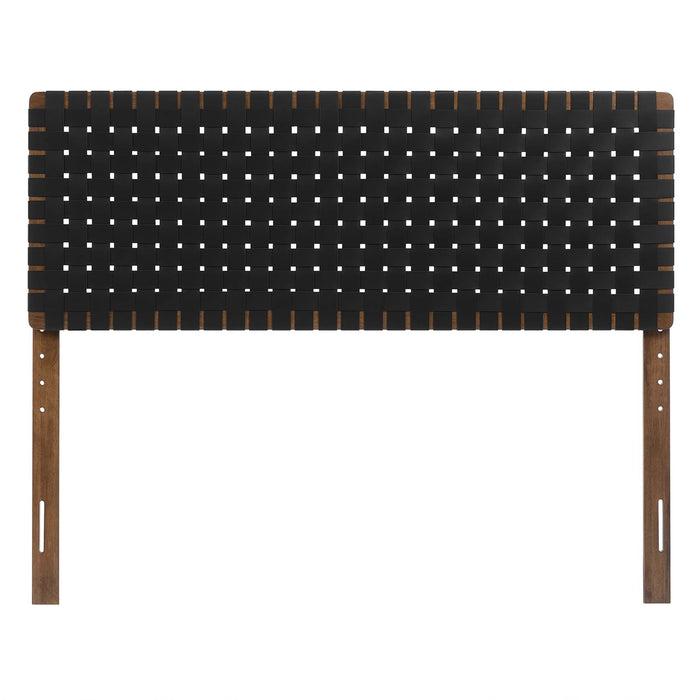 Modway Sparta Weave Vegan Leather Headboard Bedroom Furniture - View 80