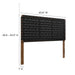 Modway Sparta Weave Vegan Leather Headboard Bedroom Furniture - View 77