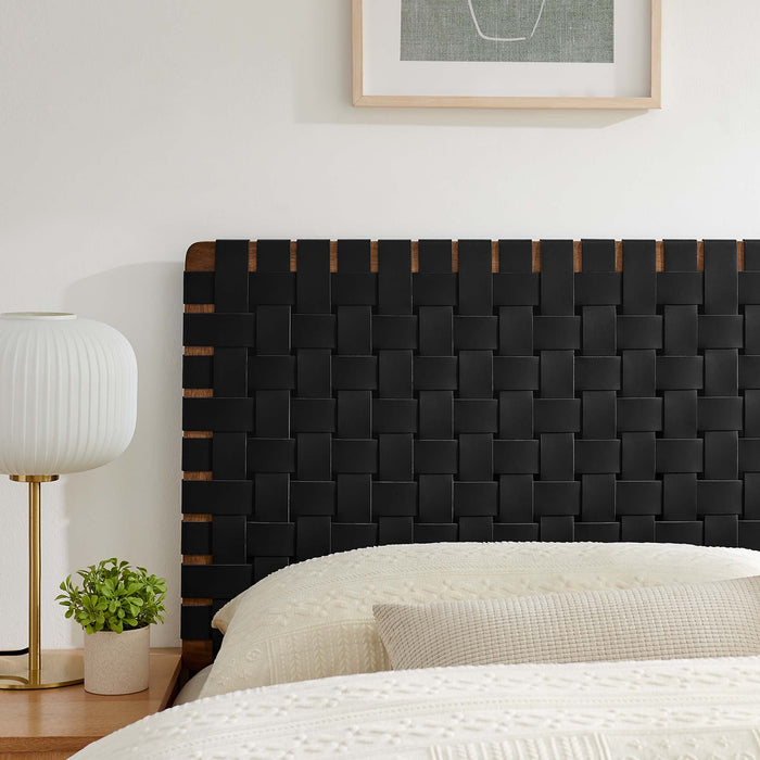 Modway Sparta Weave Vegan Leather Headboard Bedroom Furniture - View 78
