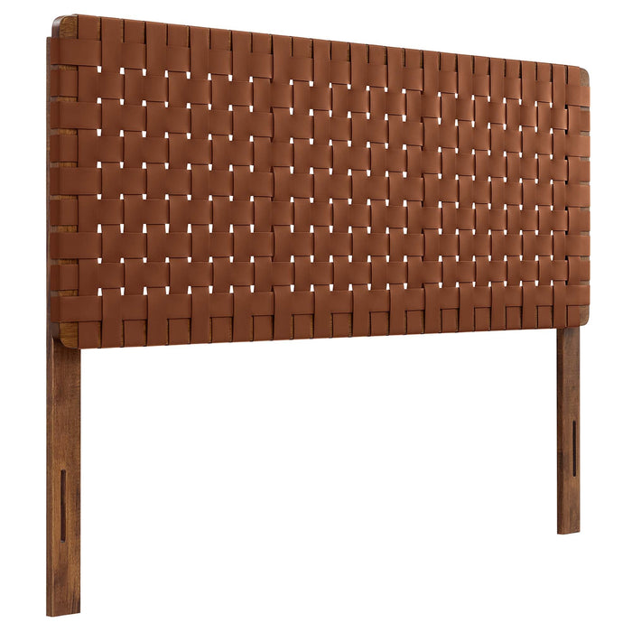 Modway Sparta Weave Vegan Leather Headboard Bedroom Furniture - View 127
