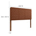 Modway Sparta Weave Vegan Leather Headboard Bedroom Furniture - View 84