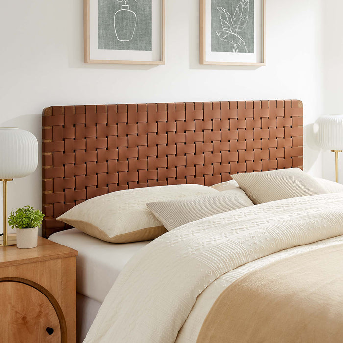 Modway Sparta Weave Vegan Leather Headboard Bedroom Furniture - View 82