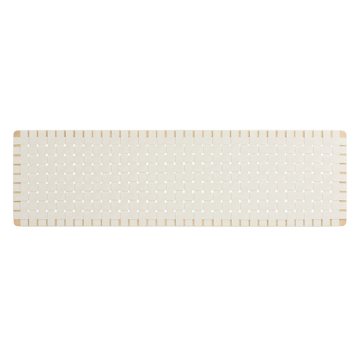 Sparta Weave Wall-Mount Vegan Leather Headboard