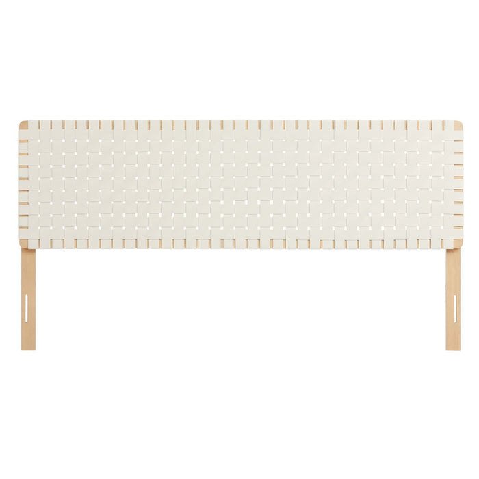 Modway Sparta Weave Vegan Leather Headboard Bedroom Furniture - View 93