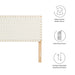 Modway Sparta Weave Vegan Leather Headboard Bedroom Furniture - View 90