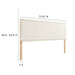 Modway Sparta Weave Vegan Leather Headboard Bedroom Furniture - View 91