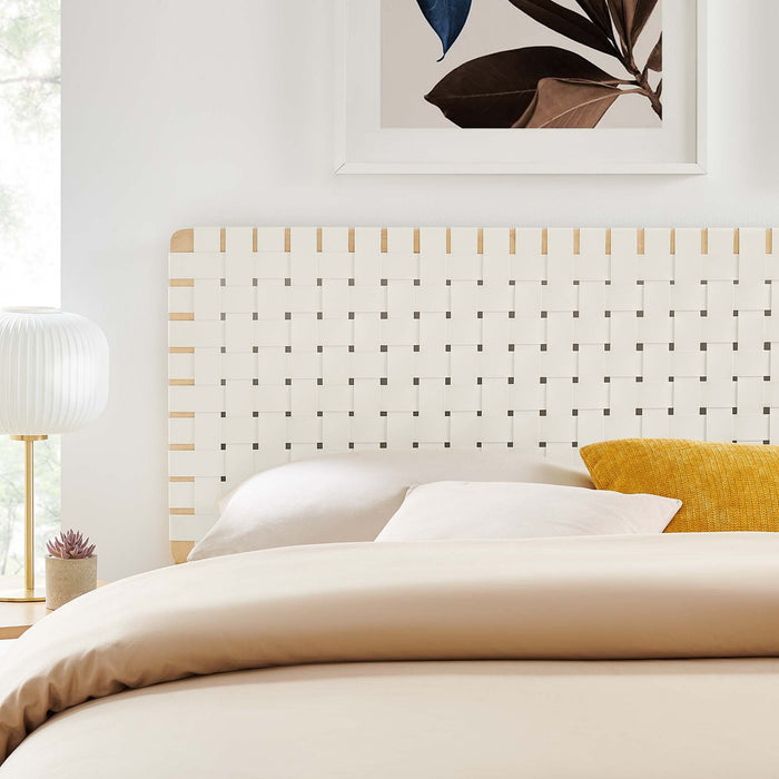 Modway Sparta Weave Vegan Leather Headboard Bedroom Furniture - View 92