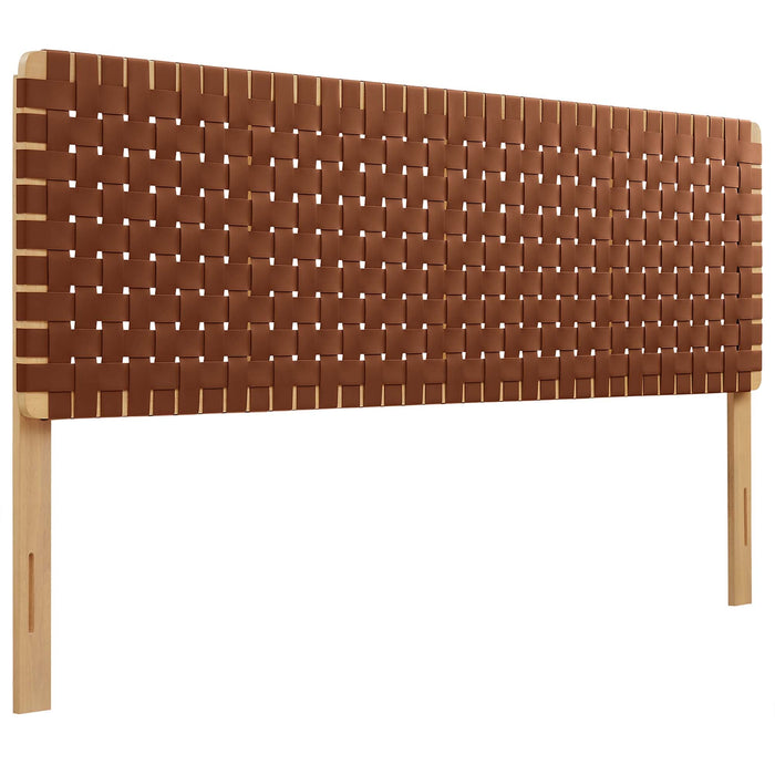 Modway Sparta Weave Vegan Leather Headboard Bedroom Furniture - View 128