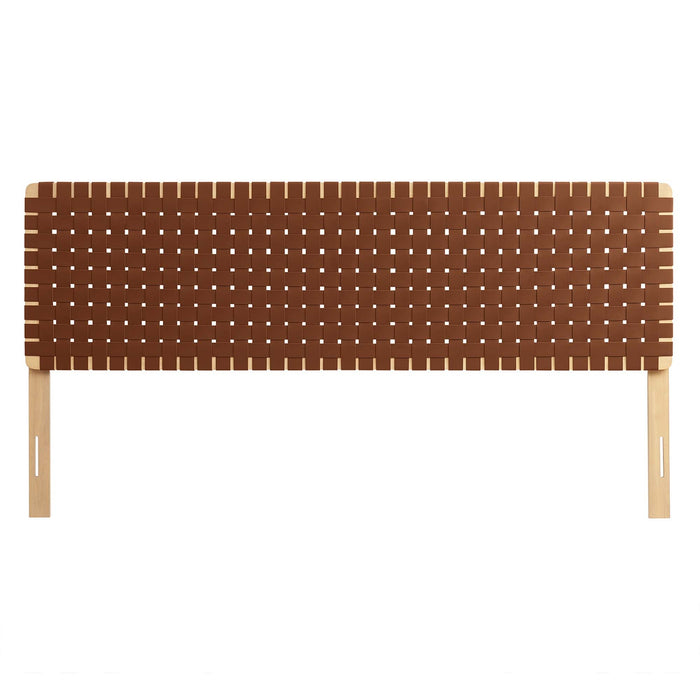 Modway Sparta Weave Vegan Leather Headboard Bedroom Furniture - View 100
