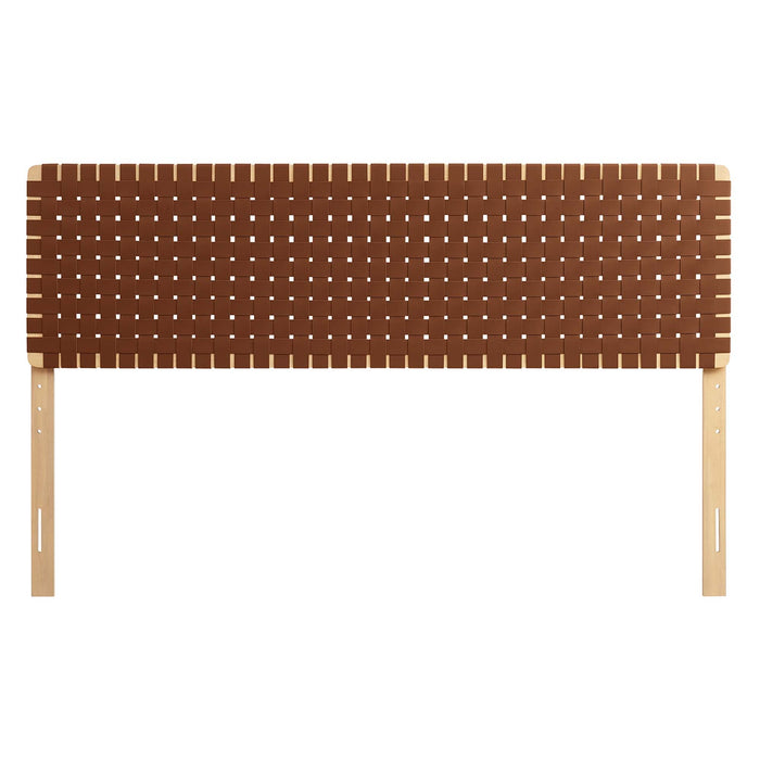 Modway Sparta Weave Vegan Leather Headboard Bedroom Furniture - View 101