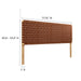 Modway Sparta Weave Vegan Leather Headboard Bedroom Furniture - View 98