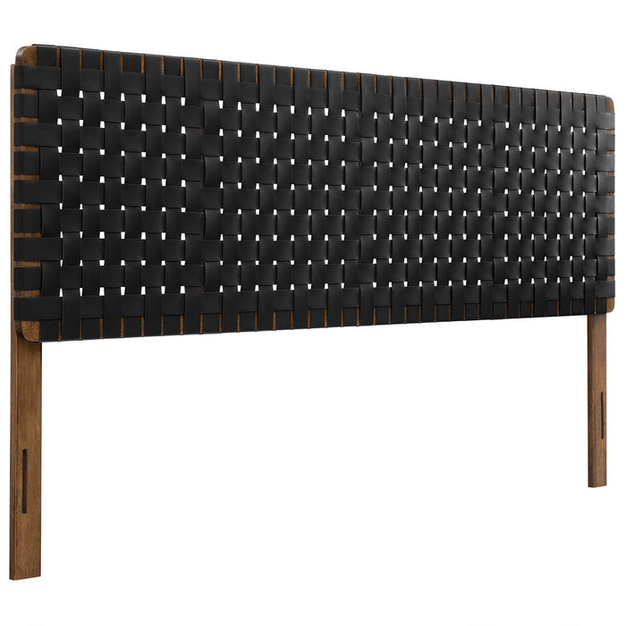 Modway Sparta Weave Vegan Leather Headboard Bedroom Furniture - View 130