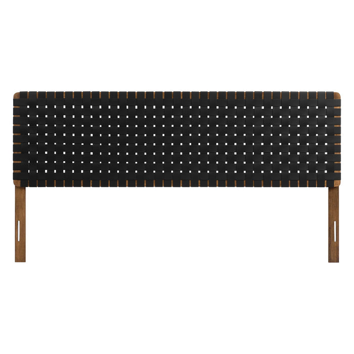 Modway Sparta Weave Vegan Leather Headboard Bedroom Furniture - View 107