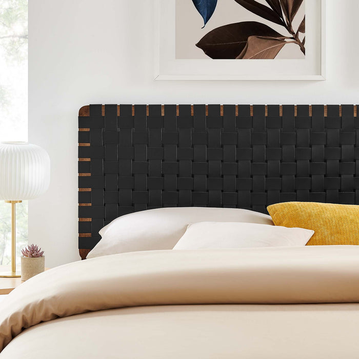 Modway Sparta Weave Vegan Leather Headboard Bedroom Furniture - View 106