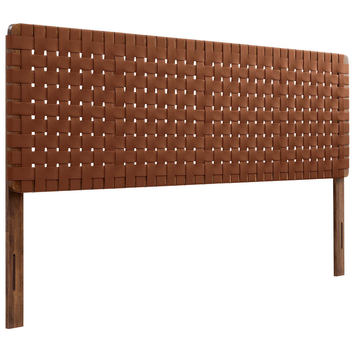 Modway Sparta Weave Vegan Leather Headboard Bedroom Furniture - View 131