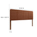 Modway Sparta Weave Vegan Leather Headboard Bedroom Furniture - View 112
