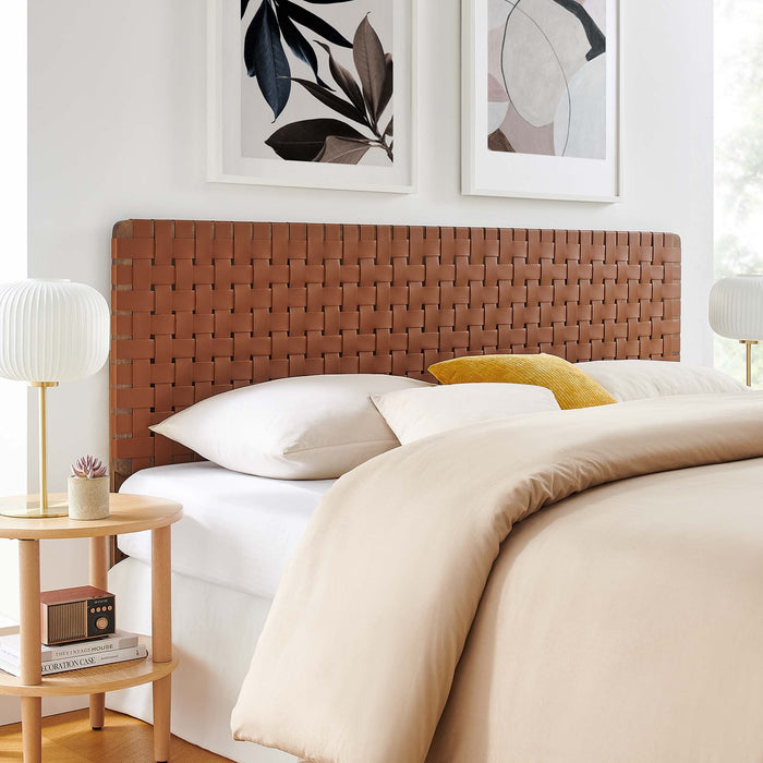 Modway Sparta Weave Vegan Leather Headboard Bedroom Furniture - View 110