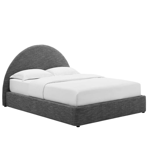Modway Resort Upholstered Fabric Arched Round Platform Bed Bedroom Furniture - View 101