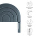 Modway Solana Arched Performance Velvet Headboard Bedroom Furniture - Installation View