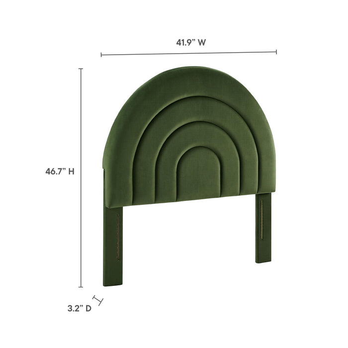 Modway Solana Arched Performance Velvet Headboard Bedroom Furniture - View 15