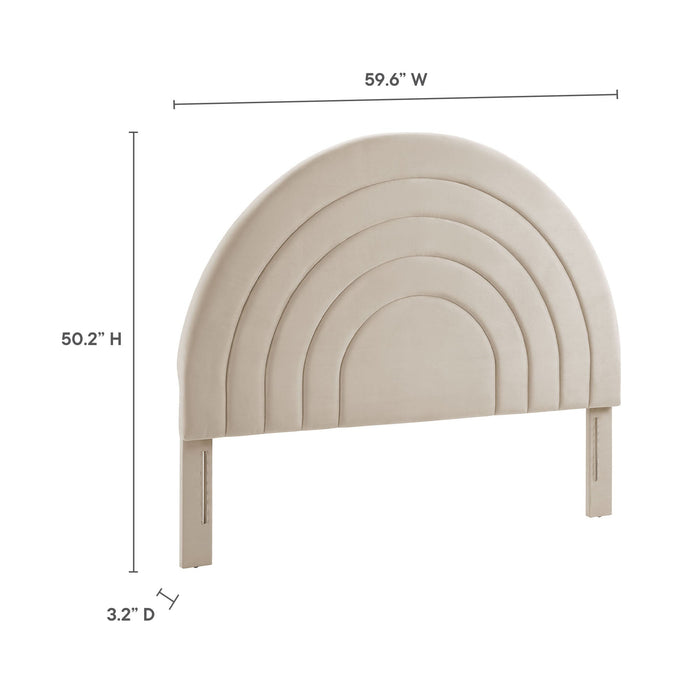 Modway Solana Arched Performance Velvet Headboard Bedroom Furniture - View 33