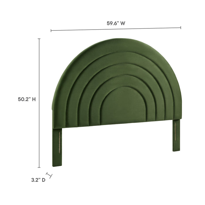 Modway Solana Arched Performance Velvet Headboard Bedroom Furniture - View 45